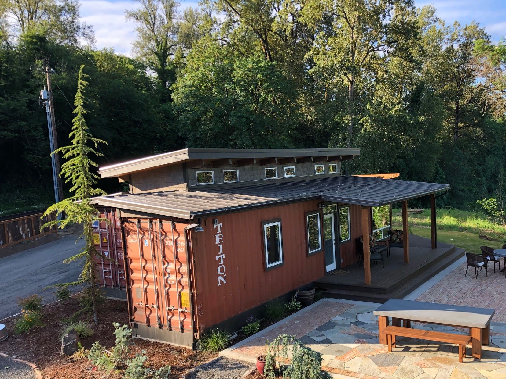 Container home Oregon Washington DIY prefabricated home two bedroom two bathroom sustainable house eco-friendly living